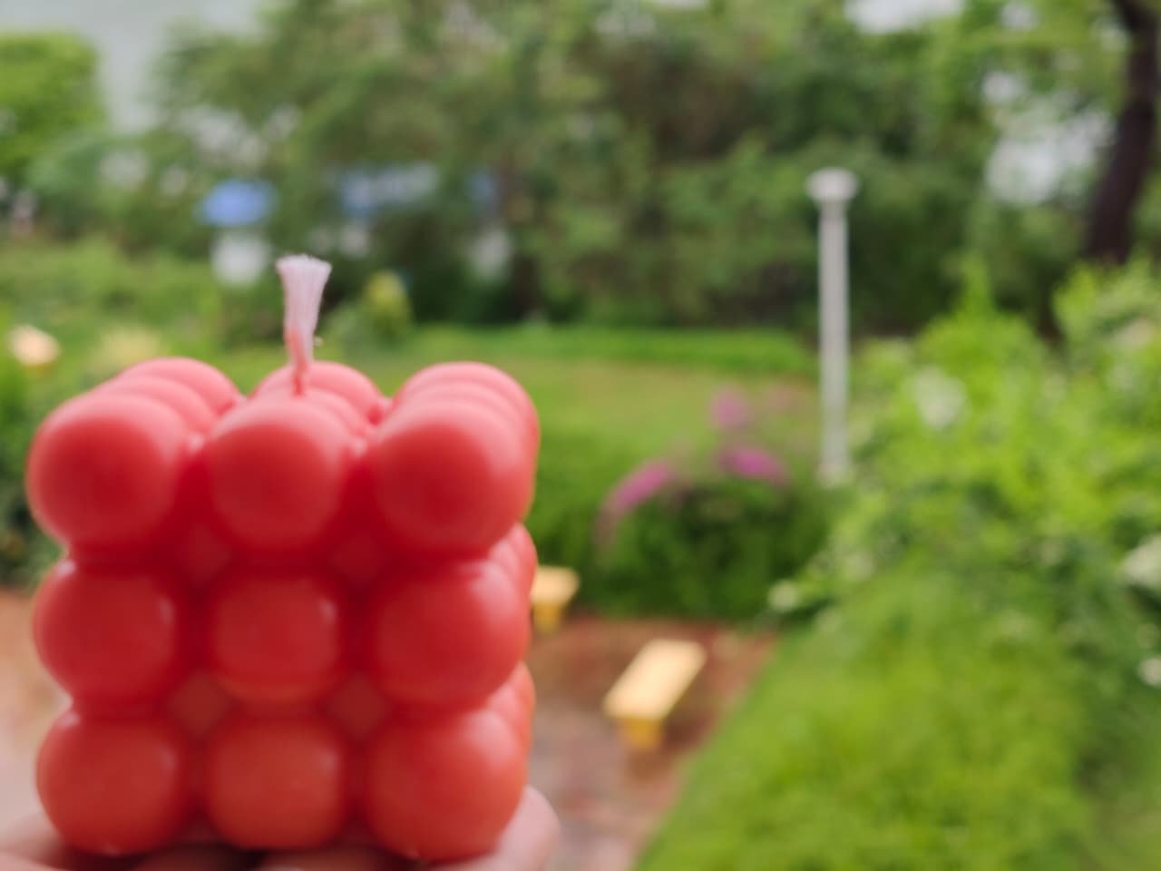 Bubble Cube Candle