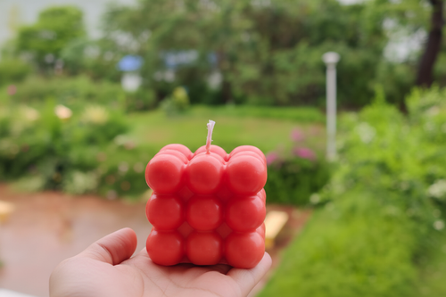 Bubble Cube Candle