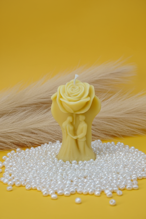 Couple Rose Candle Cream