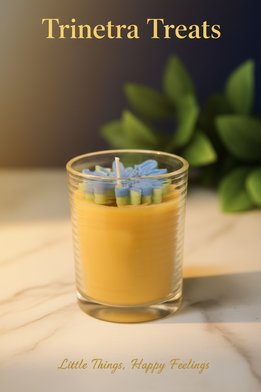 Flower Jar Candle 2
