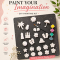 DIY painting kit flat lay product photo