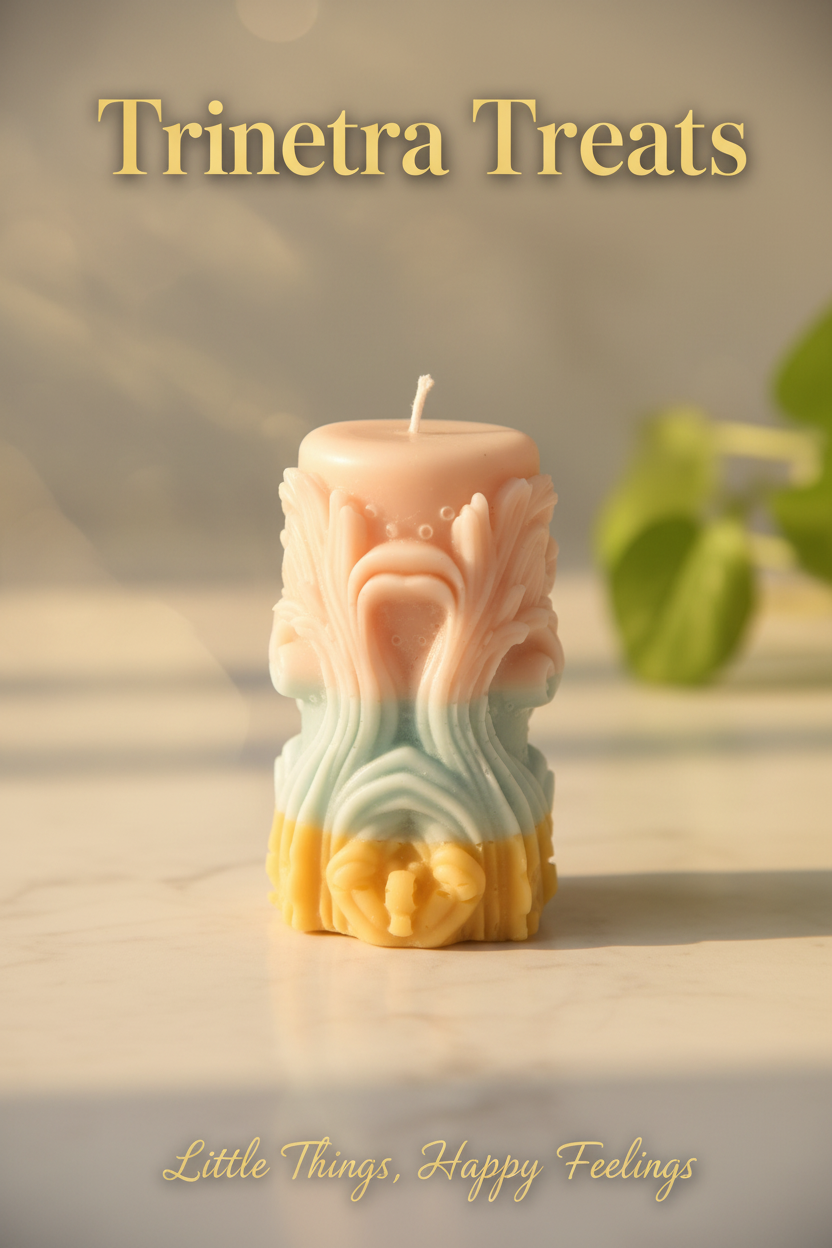 Ornate Pillar Candle 1