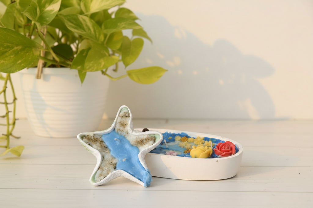 Starfish + Floral Tray Set - Angle 1
